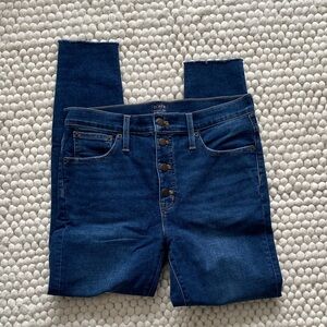 J. Crew High-Rise Button-Fly Skinny Jeans